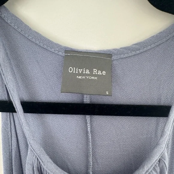 Olivia Rae New York Blue Flowy Midi Dress Size Small - Picture 2 of 4